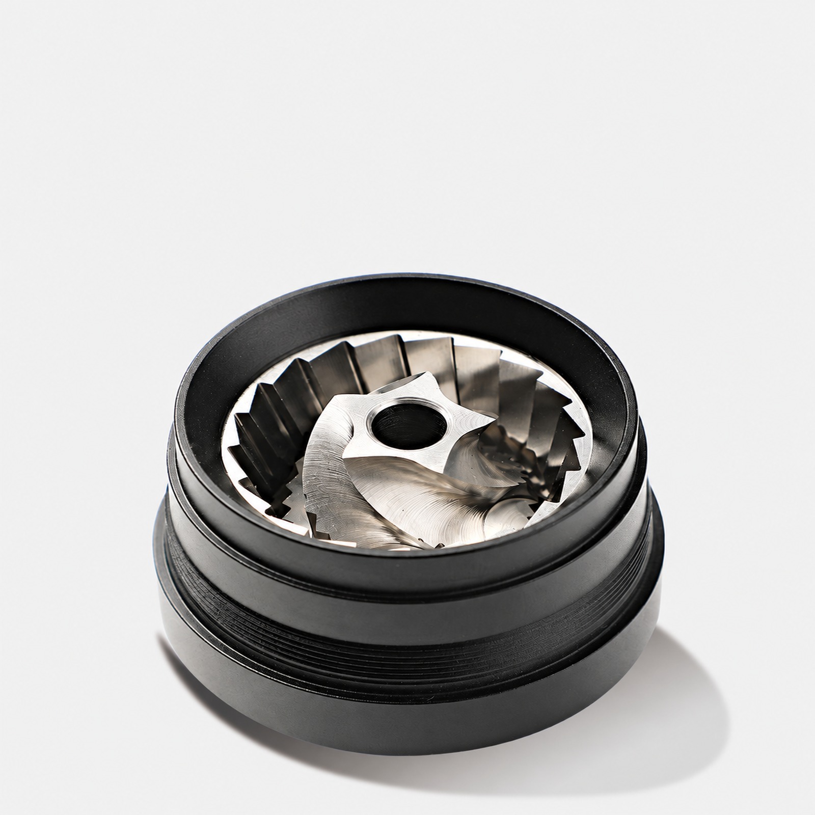 The stainless steel conical burr and outer burr ring