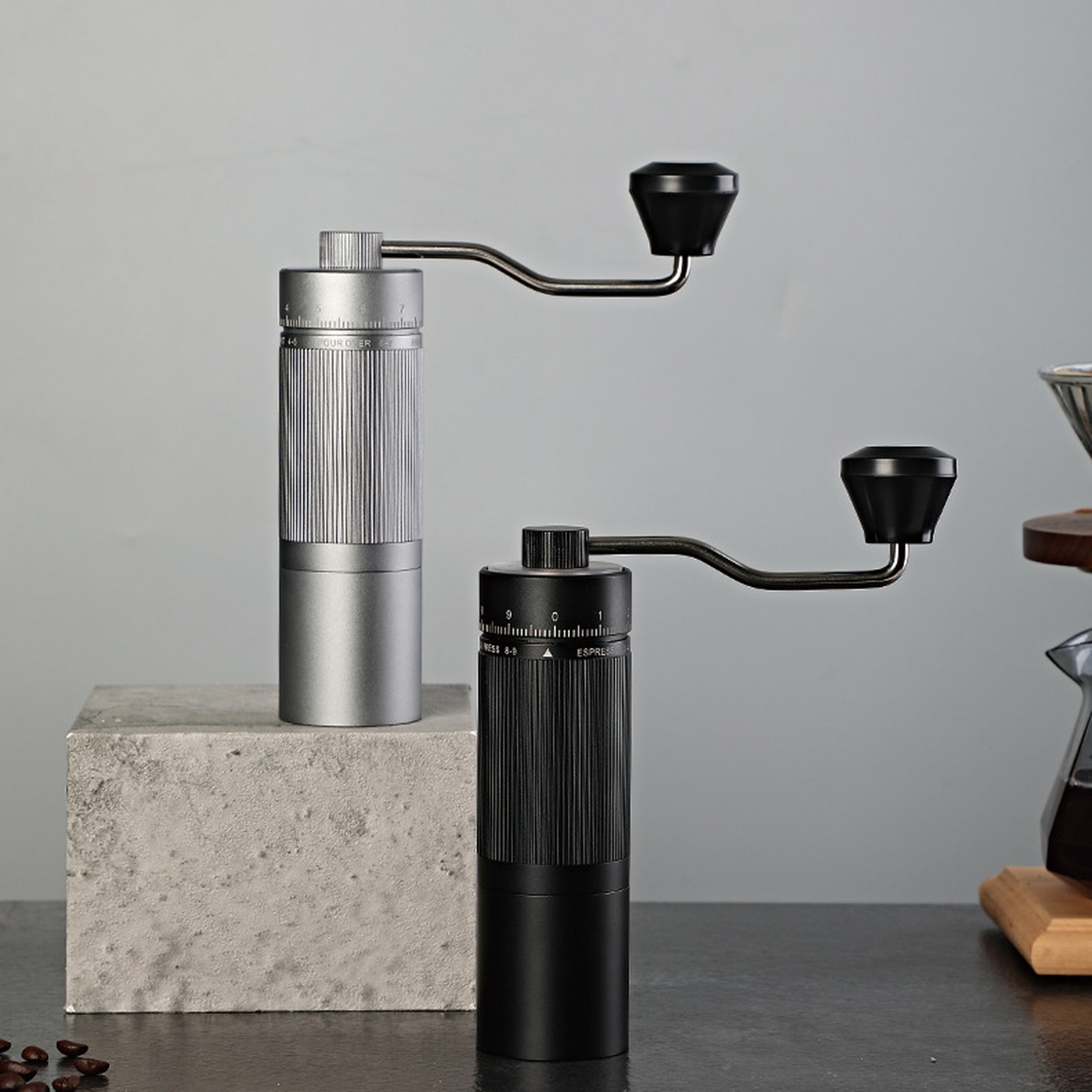 Coffee ritual with reference finishes