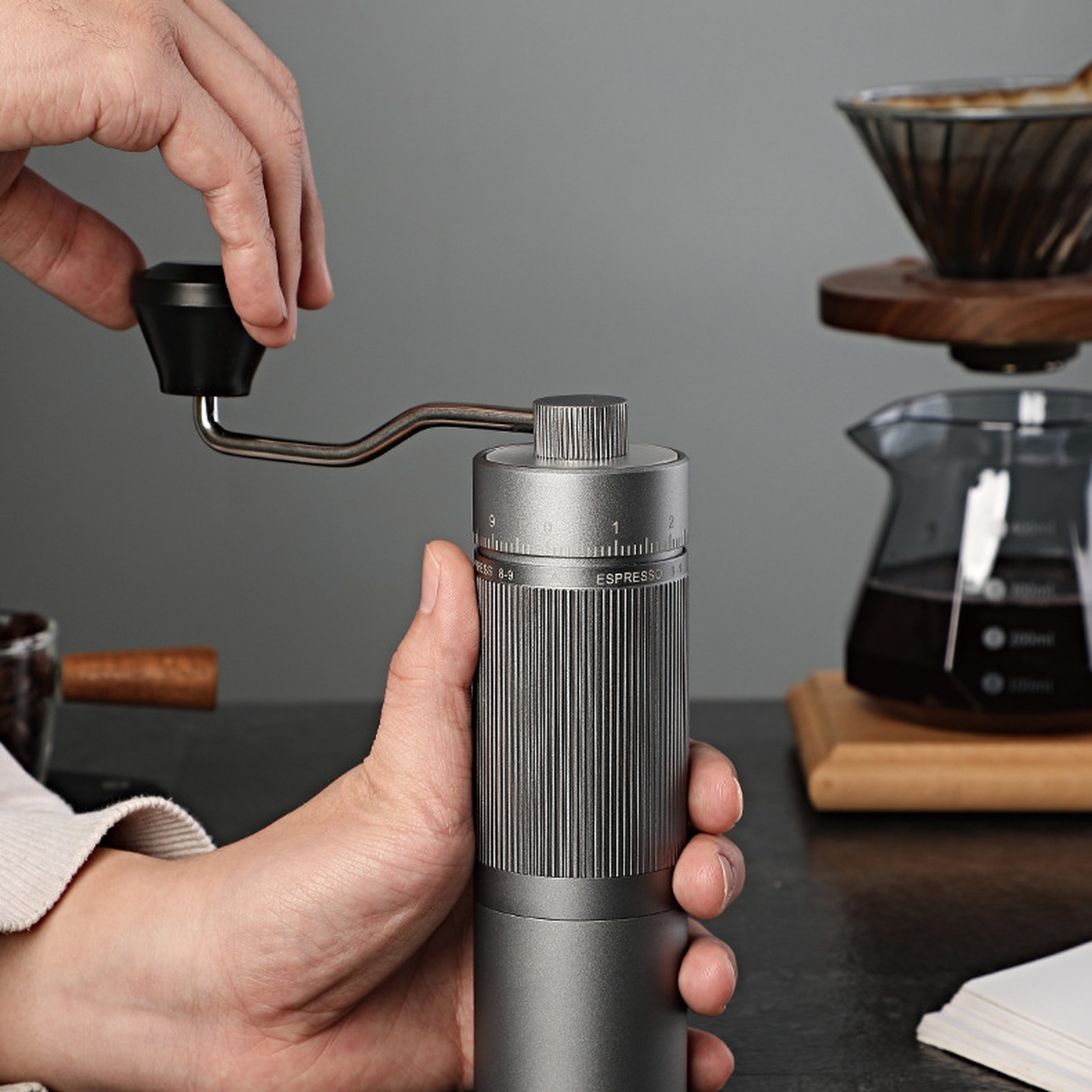 Coffee ritual with reference finishes